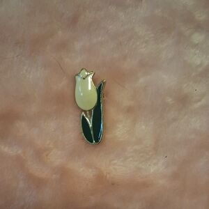 Yellow Tulip Brooch